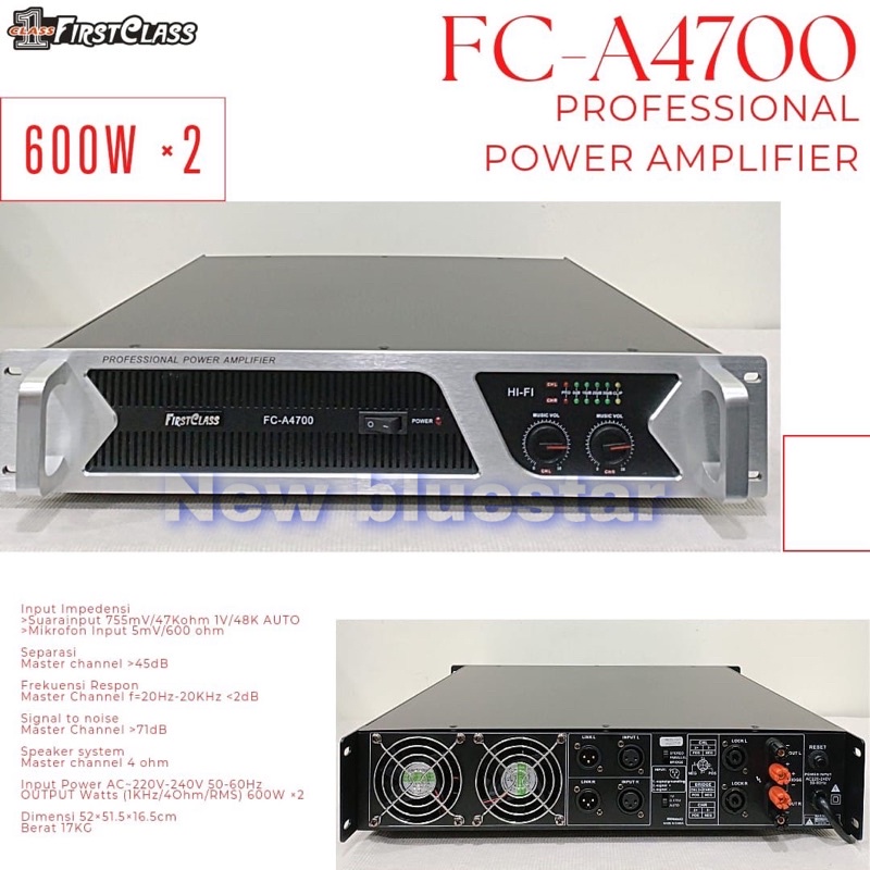 Power Firstclass FC A 4700 Original Amplifier FC A4700