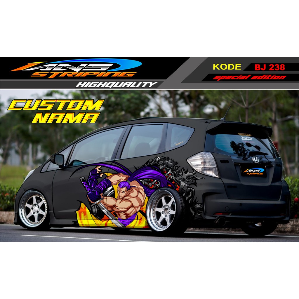 DECAL STIKER MOBIL HONDA JAZZ, BRIO, AVANZA, AGYA, MOBILIO, SIGRA