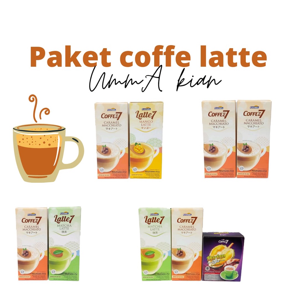 PAKET HEMAT COFFE LATTE MACHIATO/MANGOLATTE/MATCHALATTE/COFFE7/KARNIEL