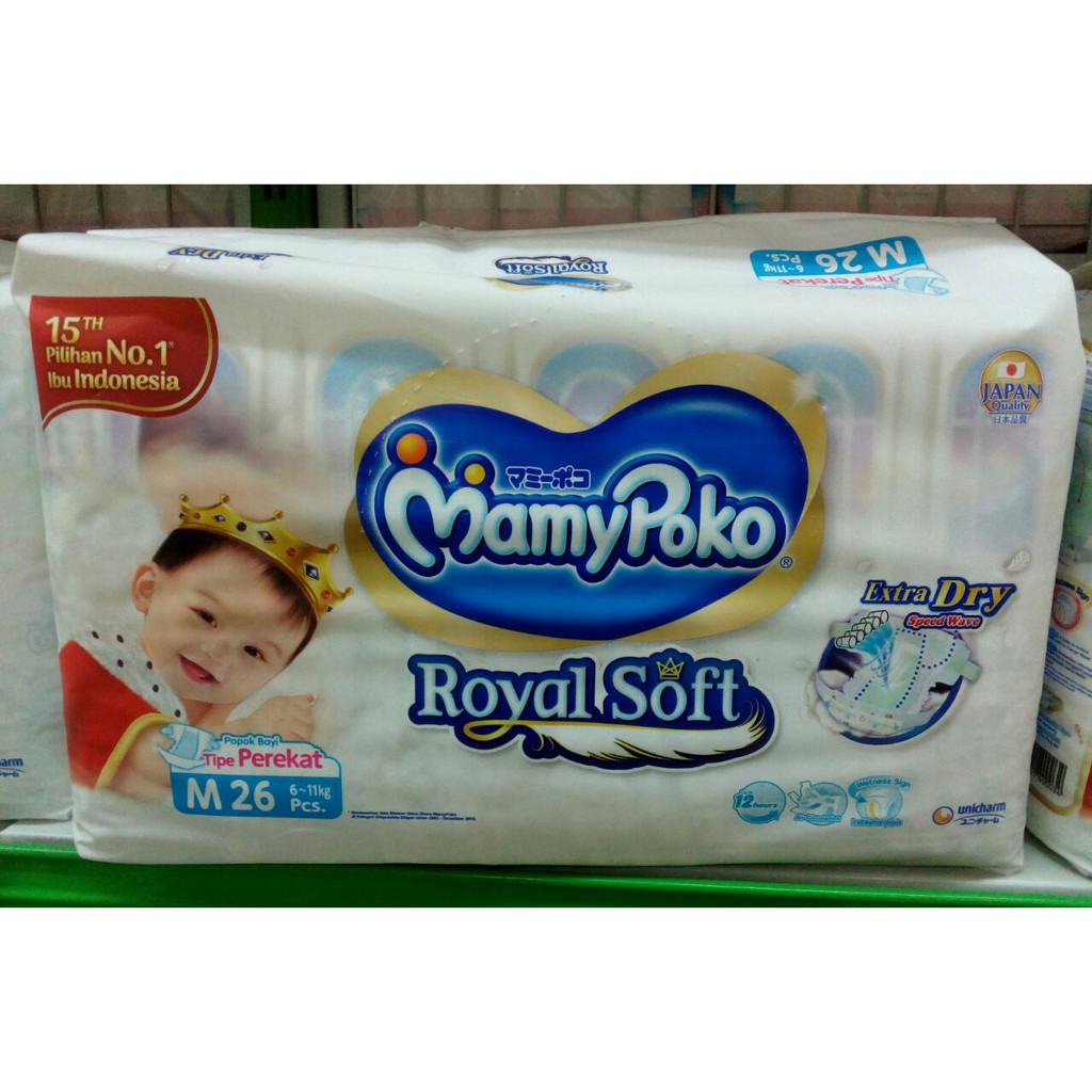 MAMY POKO M/26 ROYAL SOFT M26 PEREKAT pampers bayi popok bayi baby diaper