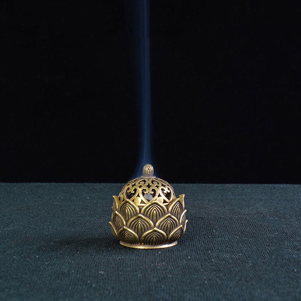 Chookyy Tempat Bakar Dupa Gaya Kuno Cina Desktop Ornamen Dekorasi Rumah Lotus Berongga