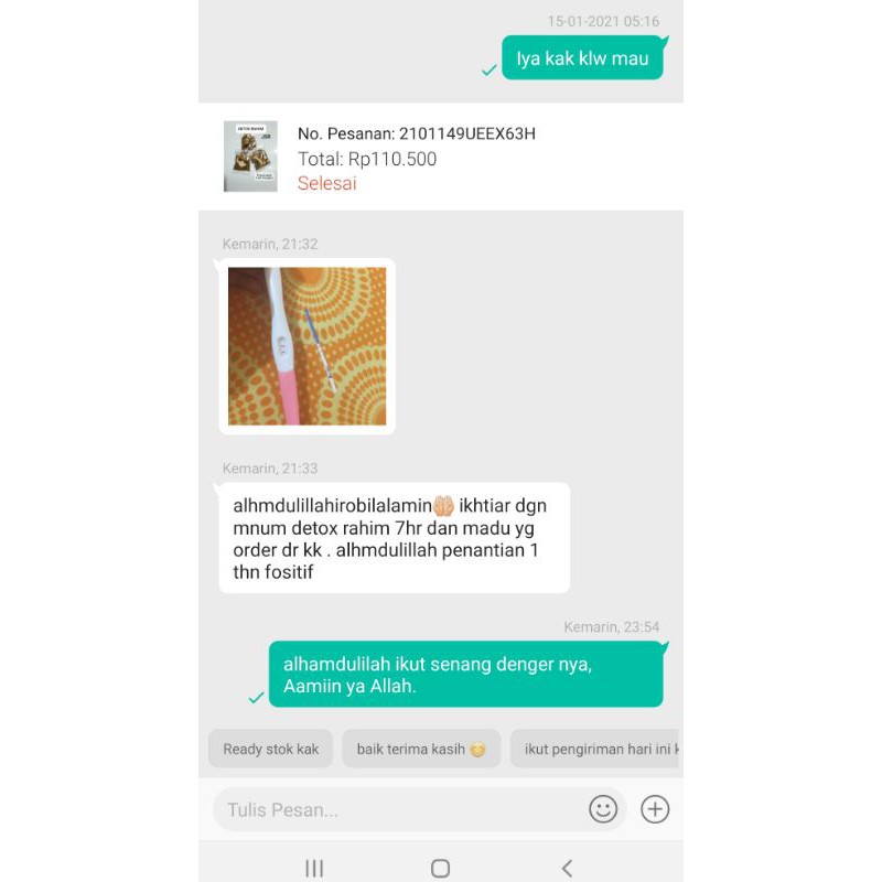 JSR Detox rahim isi 10 pcs