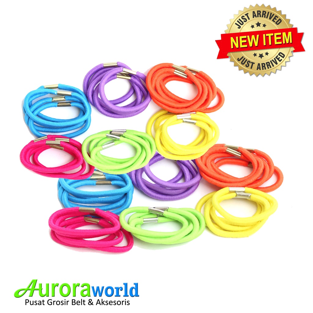 Auroraworld 5 pcs ikat rambut hairband warna warni