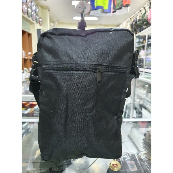 Tas Tactikal pria | Tas slempang Pria | tas Slim Back | Tas slempang Hitam Polos
