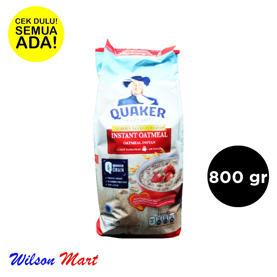 

QUAKER INSTANT OATMEAL MERAH 800 GRAM