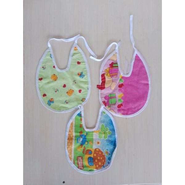 3pcs Celemek makan bayi / Celemek bayi