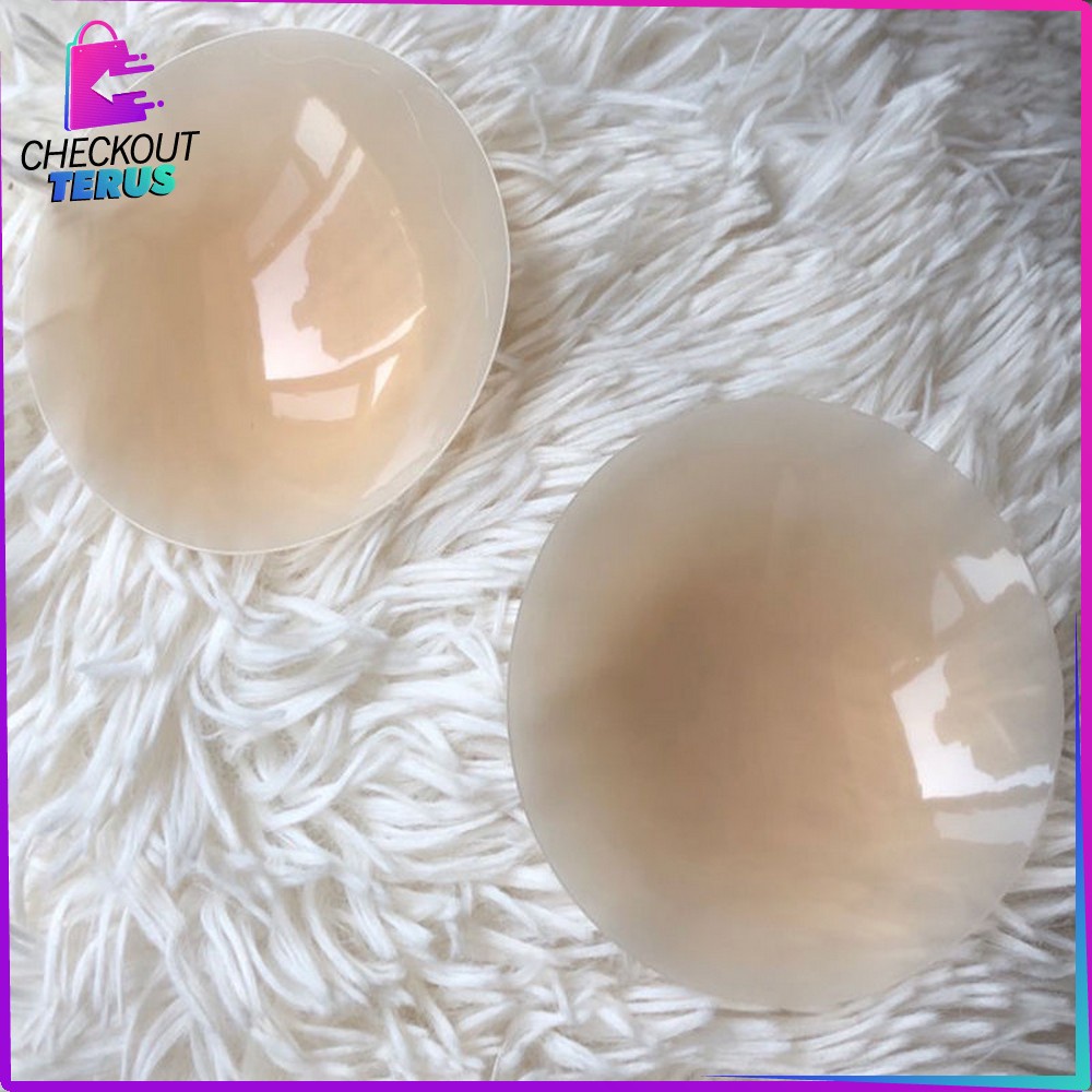 CT P374 Bra Penutup Puting Silikon Gel Nipple Silicone Pad Bra Penutup Putting Perekat Silikon Payudara Penutup Puting Payudara