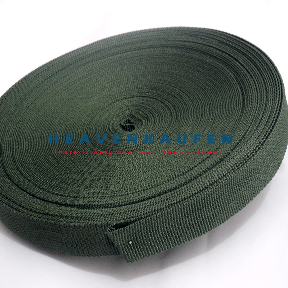 Tali Webbing Hijau Army 2,5 cm Meteran/Rol