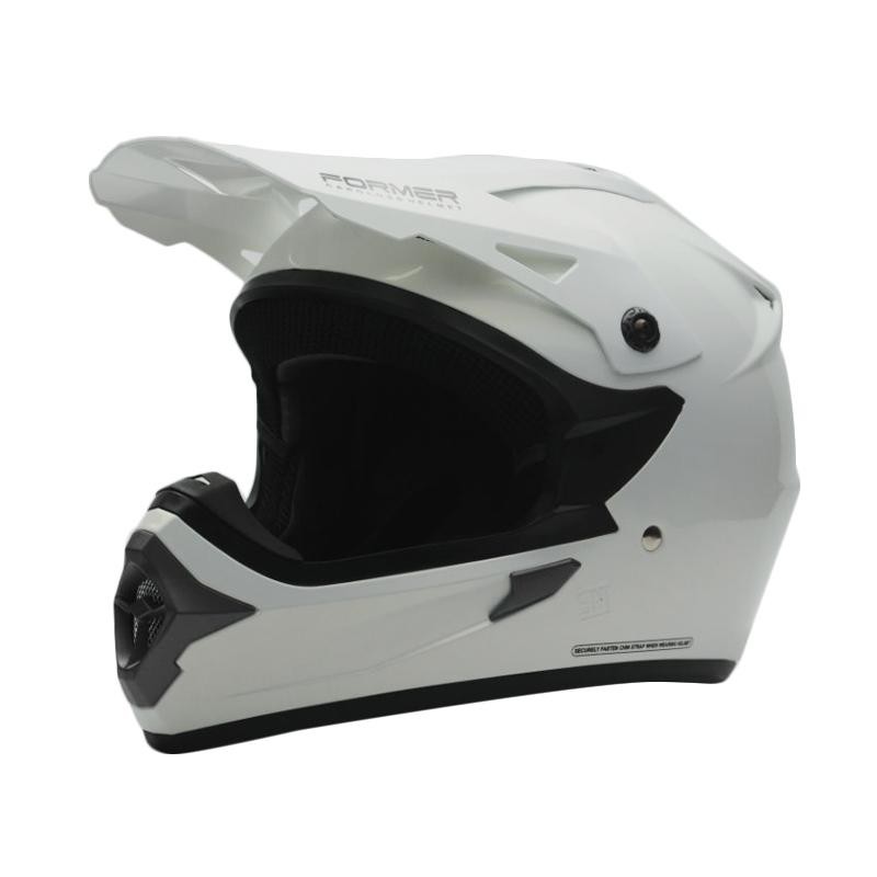 Helm Cargloss Former Motocross Full Face - Super Whity White