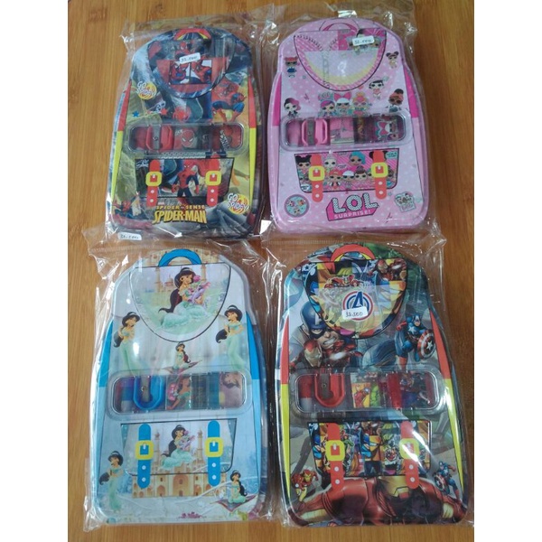 

Set Alat Tulis (Tempat Pensil, Pensil, Penghapus, Penggaris, Rautan)