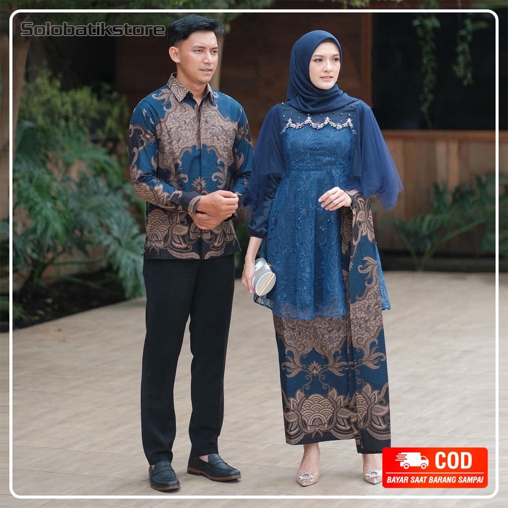 NEW ARRIVAL  - Couple Kebaya Wisuda / Baju Batik Couple Kebaya Modern kebaya Tunangan  Couple Kebaya Luna Series / Outfit Kondangan kebaya pesta