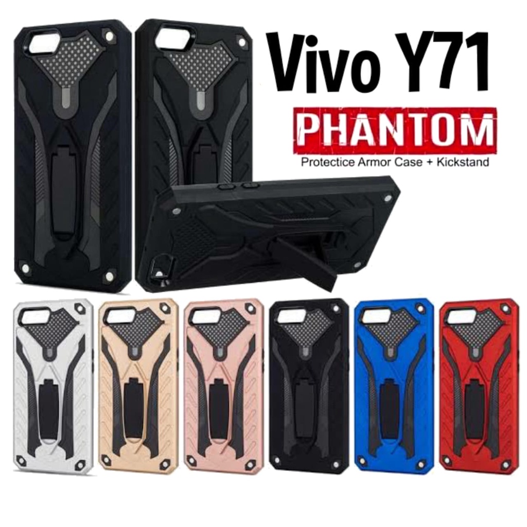Casing HP VIVO Y71 Case Hardcase Armor Terbaru dengan Kickstanding