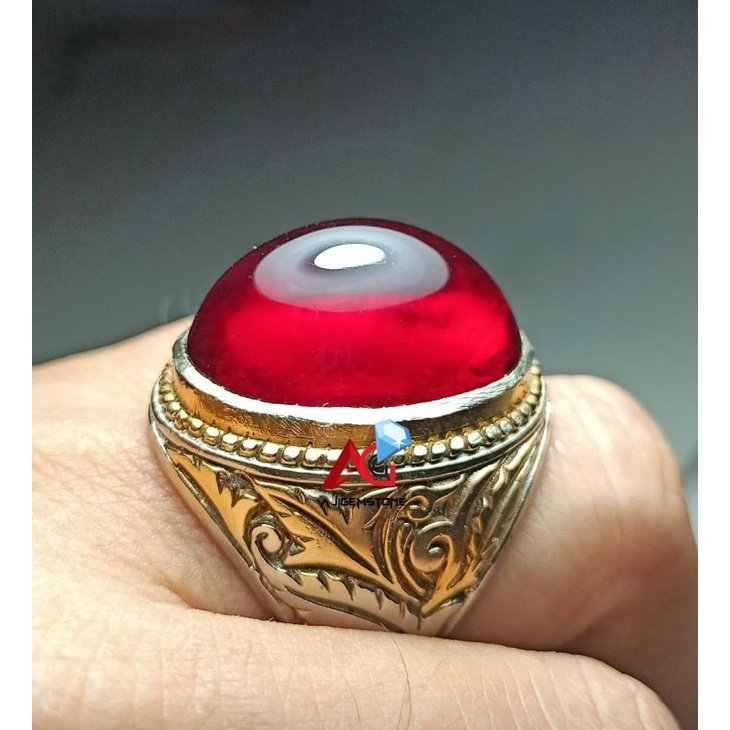 Cincin merah siam hq Siam cutting sisik naga