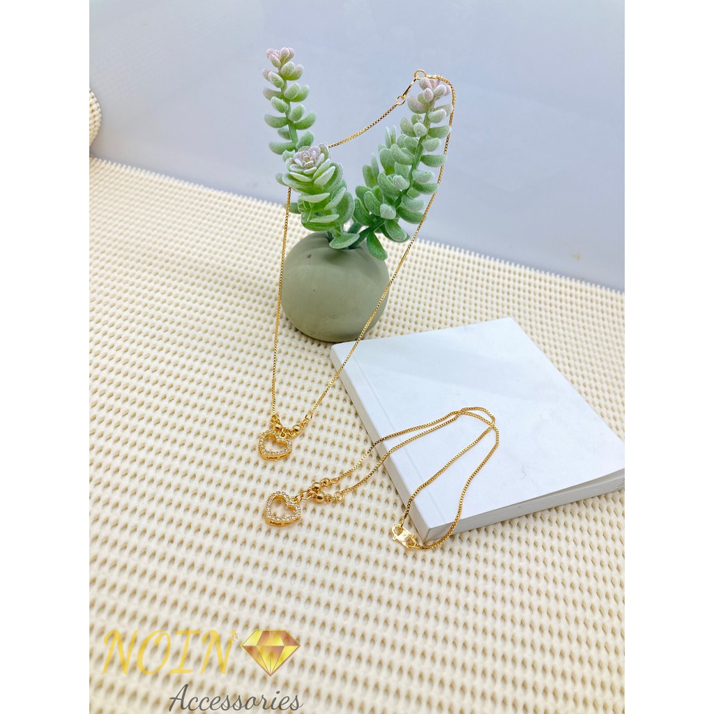 [NOIN] Kalung Anak Perempuan Motif Hati / Heart Permata - Perhiasan Anak KLA-002