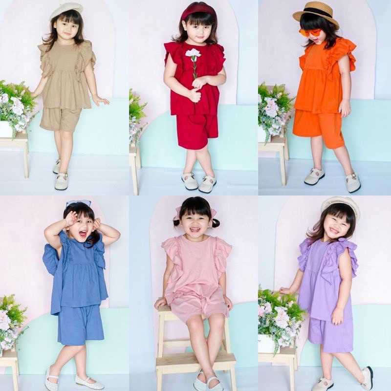 Setelan Anak Moza Smilee Original Super Premium Pakaian Anak Perempuan Termurah Terlaris