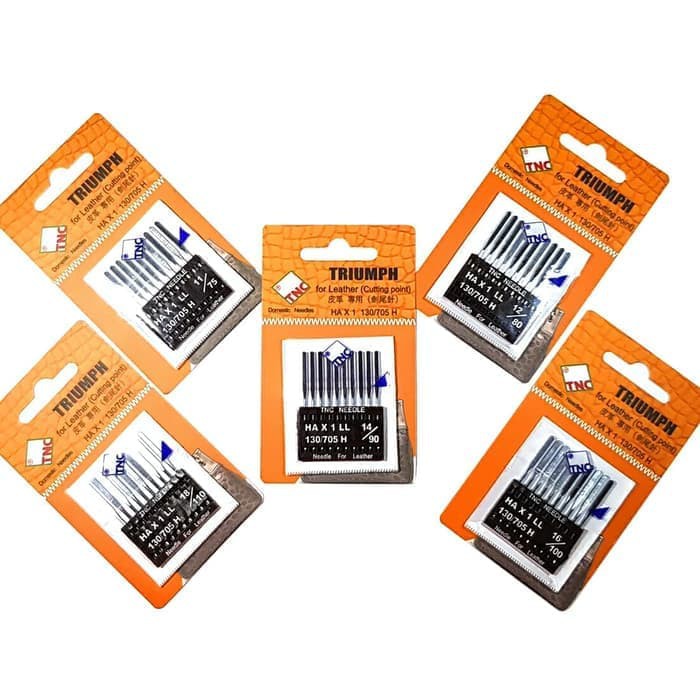 Jarum Mesin Jahit untuk Bahan Kulit Tipis - Kulit Sintetis - Leather