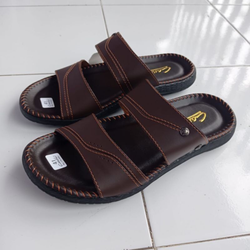 Sandal jepit Pria / Sandal kulit Casual / Sendal Santai Pria dewasa Kualitas Terbaik CNVL 39 - 43