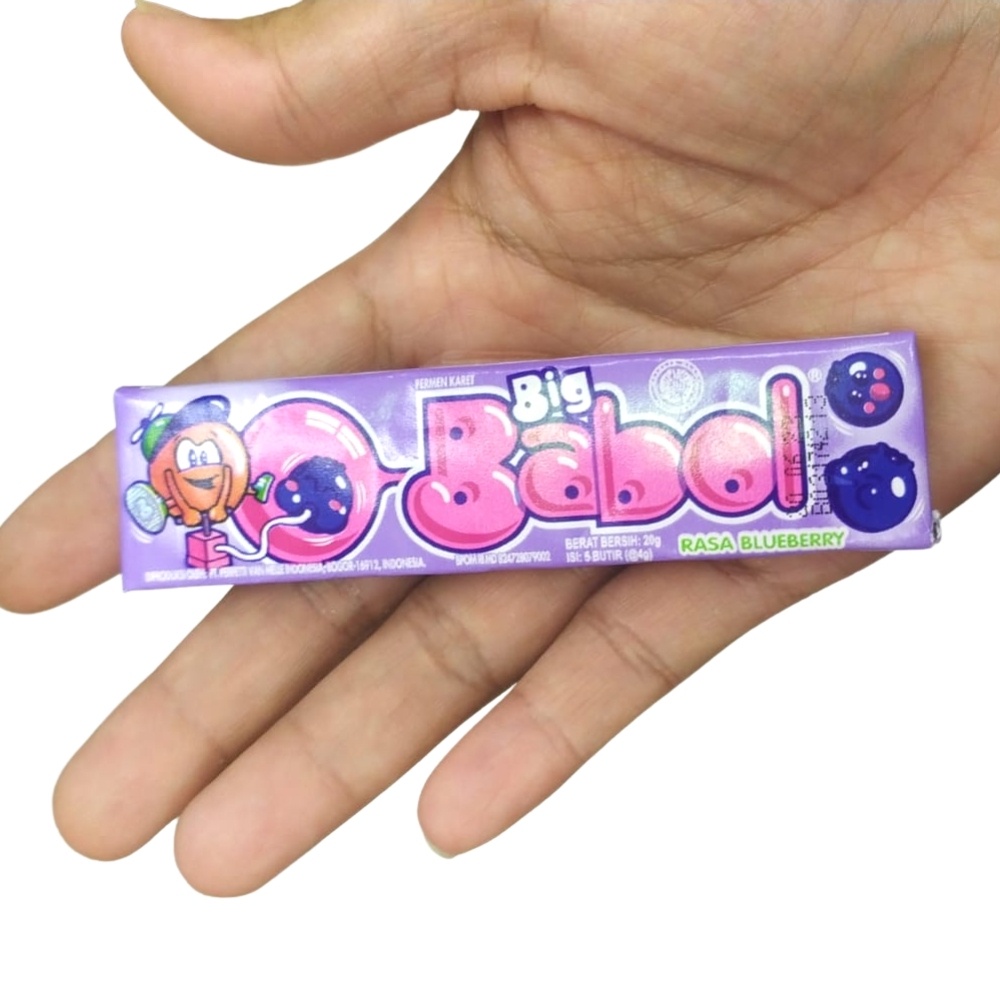 

Big Babol Stick 20gr isi 5 butir Permen Karet Makanan Ringan Cemilan Snack