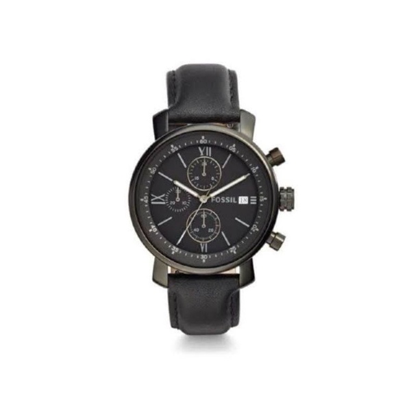 BQ1703 Rhett Chronograph Black Leather Watch