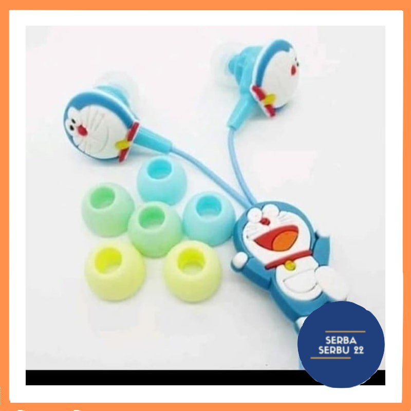headset karakter hp universal handsfree doraemon hello kitty full body