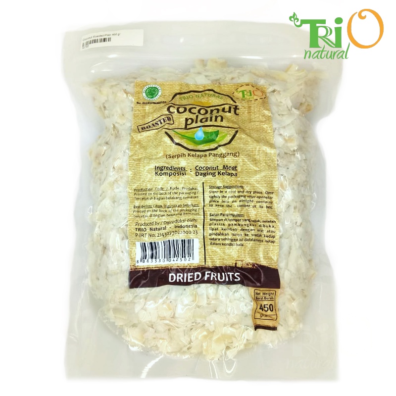 

Trio Natural Coconut Roasted Plain 450 gram