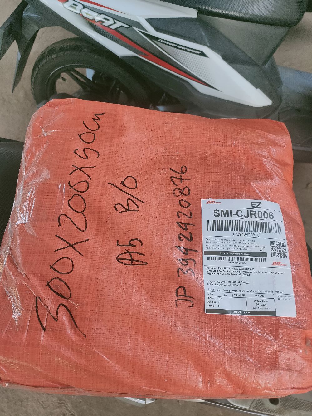 Terpal Kolam Ikan Ukuran(300x200x.50cm) Type  A5 Sakura. Bahan Full  Tampa Sambunggan Bisa Cod..