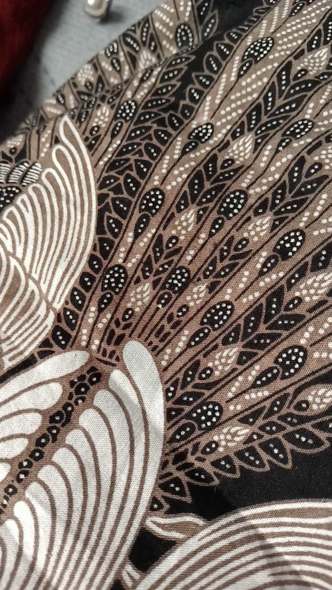 Nakula Klasik Pendek Kemeja Batik Pria Full Furing Katun Sragenan