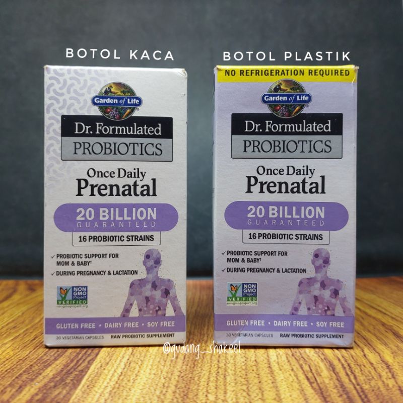 Garden of Life Dr Formulated Probiotic Once Daily Prenatal 30 Vegetarian Capsules