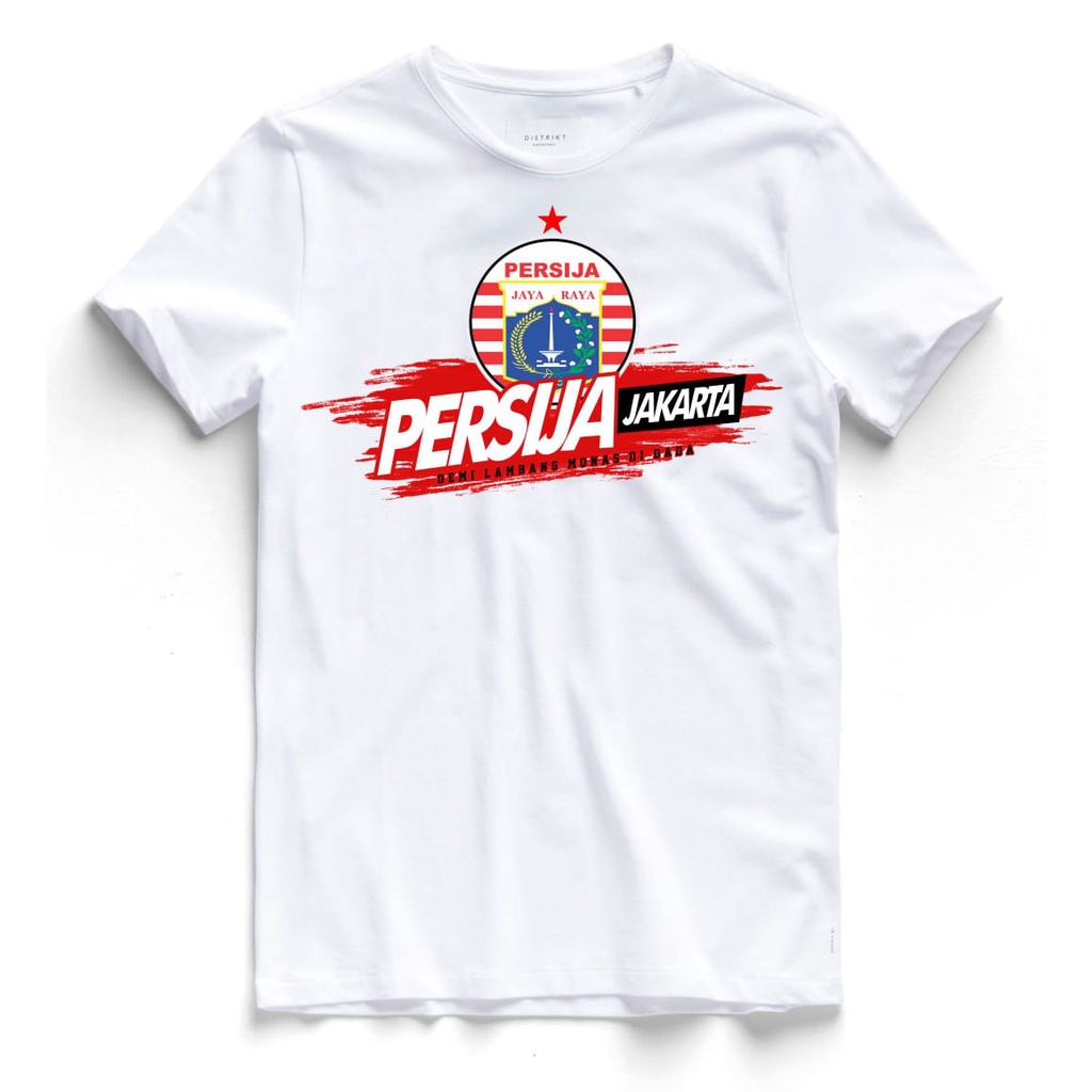 HOKI DISTRO /KAOS PERSIJA LOGO ABSTRAK / KAOS FANS PERSIJA / KAOS PRIA / KAOS DISTRO MURAH /KAOS DIS