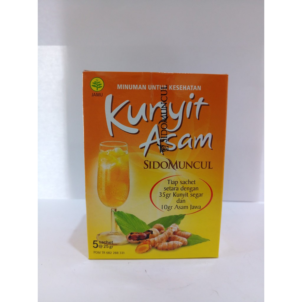 

Kunyit Asam SIDOMUNCUL Box isi 5 sachet @25gr [HERBAL SURYA]