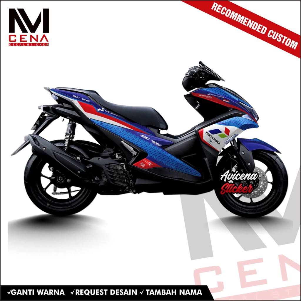 Sticker Decal Aerox 155 Decal Sticker Aerox 155 Striping Aerox Full Body Dekal Aerox mandalika