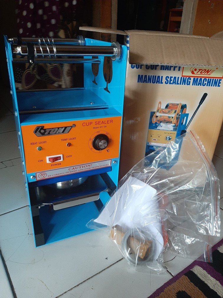 Cup Sealer Mesin Press Gelas Eton Et-d8 Khusus Gojek Grab Ada Garansi