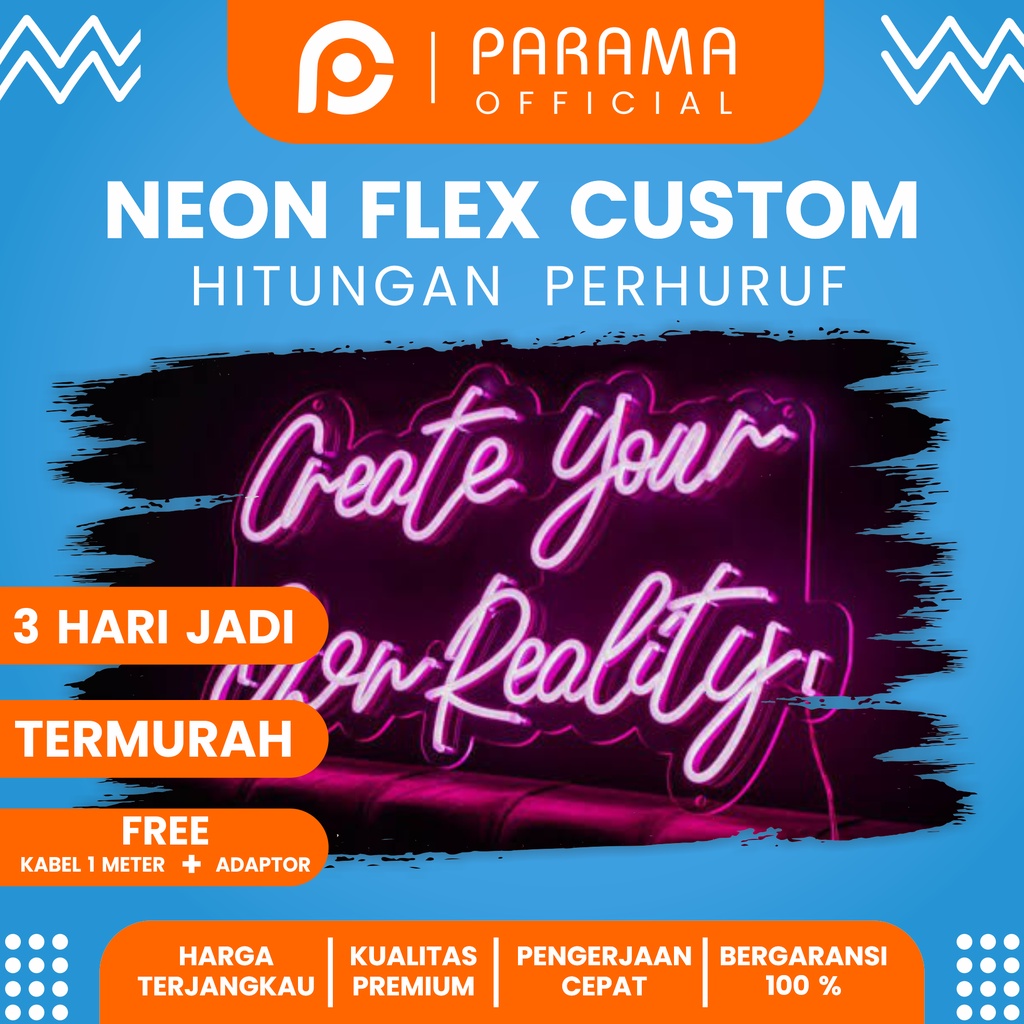 NEON FLEX AKRILIK CUSTOM - NEON FLEX CUSTOM - NEON SIGN AKRILIK