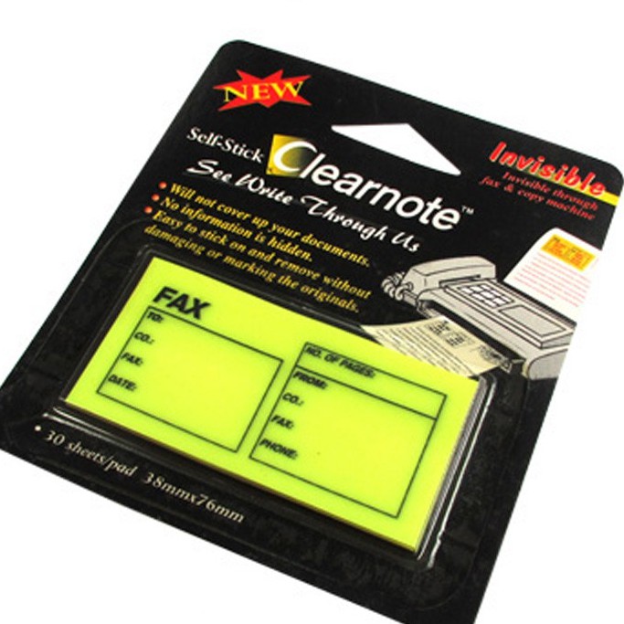 

Stick'n Clear Note 21119 Fax Note - sticky note transparan memo tempel meja