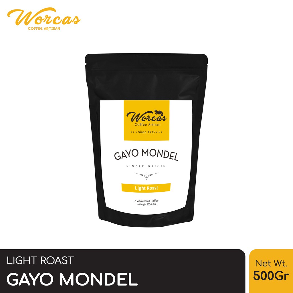 

WORCAS Kopi Arabika Aceh Gayo 500 Gram - Light Roast