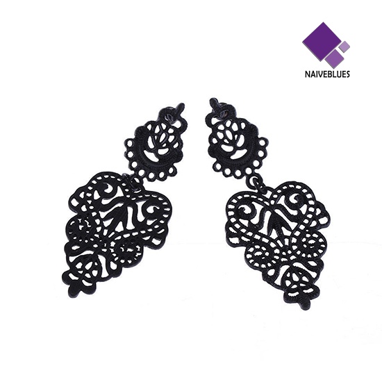 Anting Panjang Menjuntai Desain Hollow Gaya Vintage Bohemian Untuk Wanita