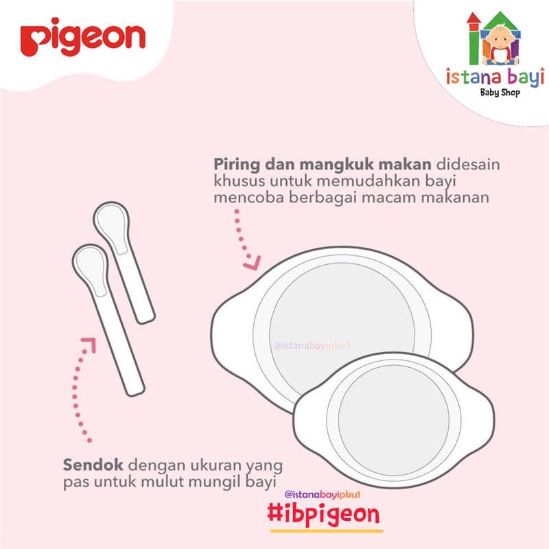 Pigeon Feeding Set Mini - Set perlengkapan makan anak