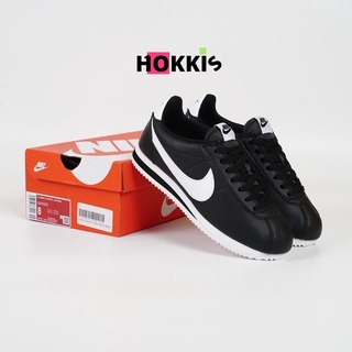 nike cortez basic leather black