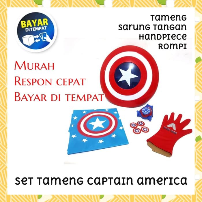Mainan Tameng Set Kapten Amerika | Tameng Mainan Captain America | Mainan Tameng Captain America