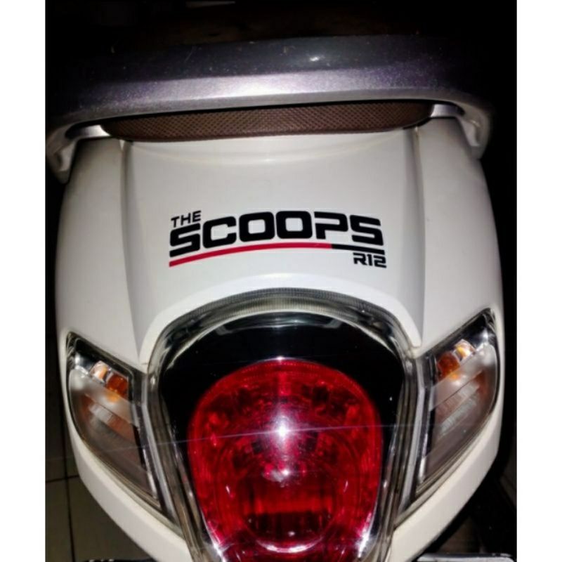 stiker Cutting THE SCOOPS R12, Stiker Motor Scoppy