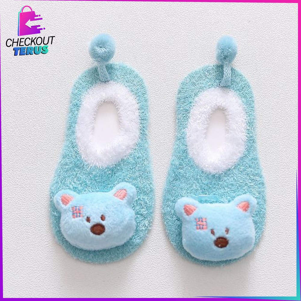 CT P15 Sepatu Prewalker Anak Bayi Kaos Kaki Korea Style Kaus Kaki Anak Bayi Lembut Motif Animal Baby Socks Sepatu Kaos Kaki Bayi Lucu