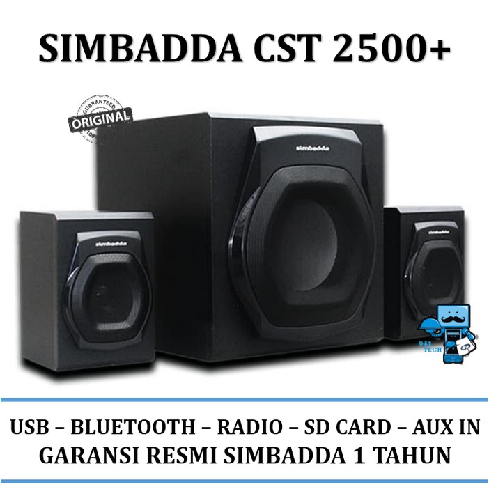 Speaker Aktif Simbadda Cst 2500n Bluetooth Usb Aux Radio 2 1 Shopee Indonesia