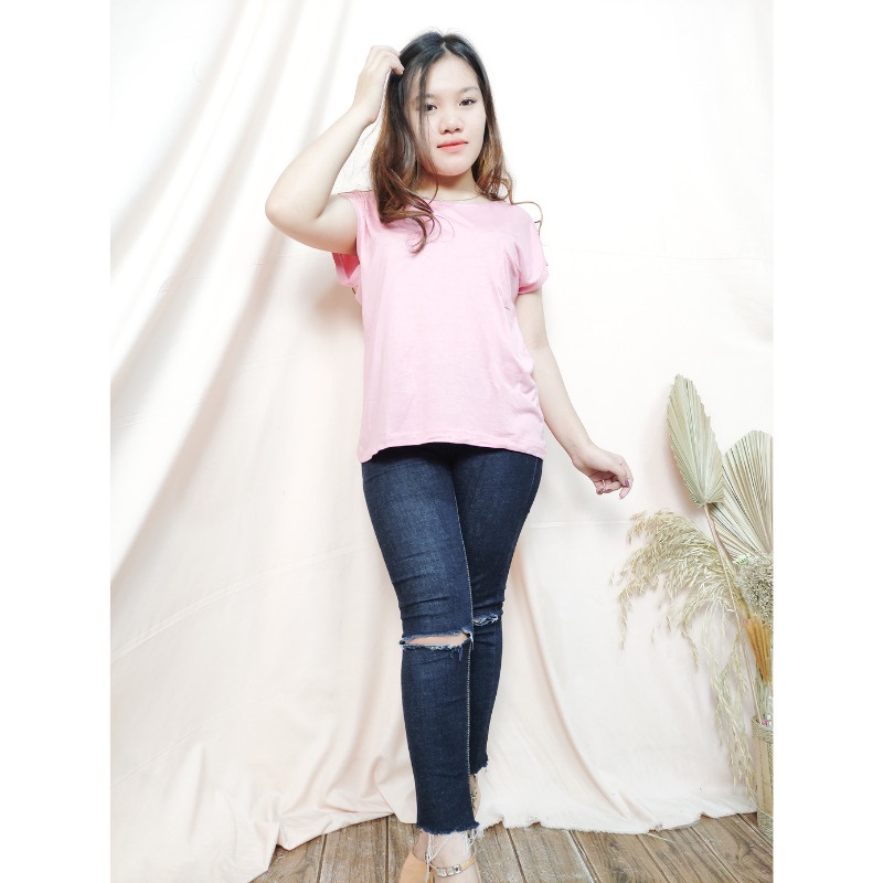 SB Collection Kaos Polos Umalia Atasan Wanita Casual All Size