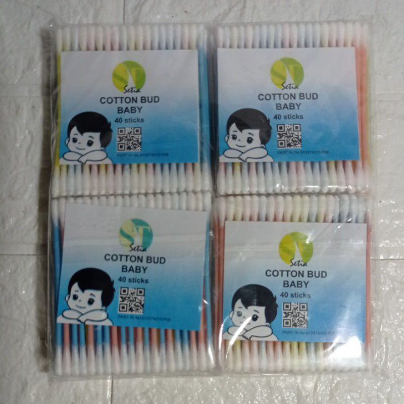 Cutton Bud Bayi 40 Sticks Cutton Bud Bayi Pembersih Telinga Murah