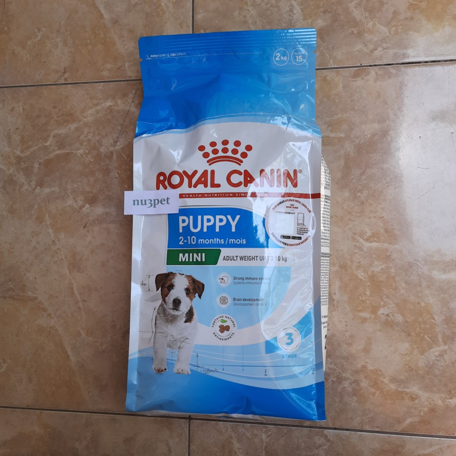 Dog Royal Canin Mini Puppy 2 KG RC Anak Anjing Kecil Poodle Pom Shih Tzu Yorkshire Maltese Chihuahua