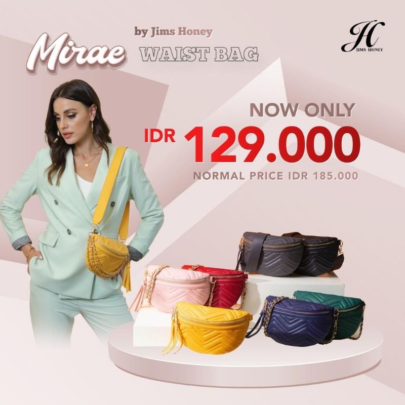 Jimshoney Surabaya - Mirae Waistbag - waistbag Jims Honey