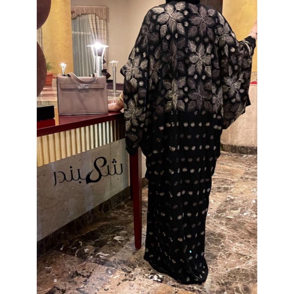 PO abaya hitam mewah elegant bordir emas MESIR IMPORT