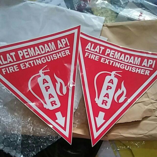 Sticker Apar - Rambu Segitiga Apar