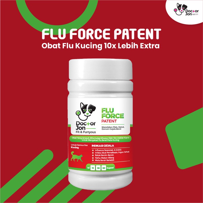 TERLARIS FLU FORCE PATENT-FORMULA 10X LEBIH EXTRA - OBAT FLU & BATUK KUCING