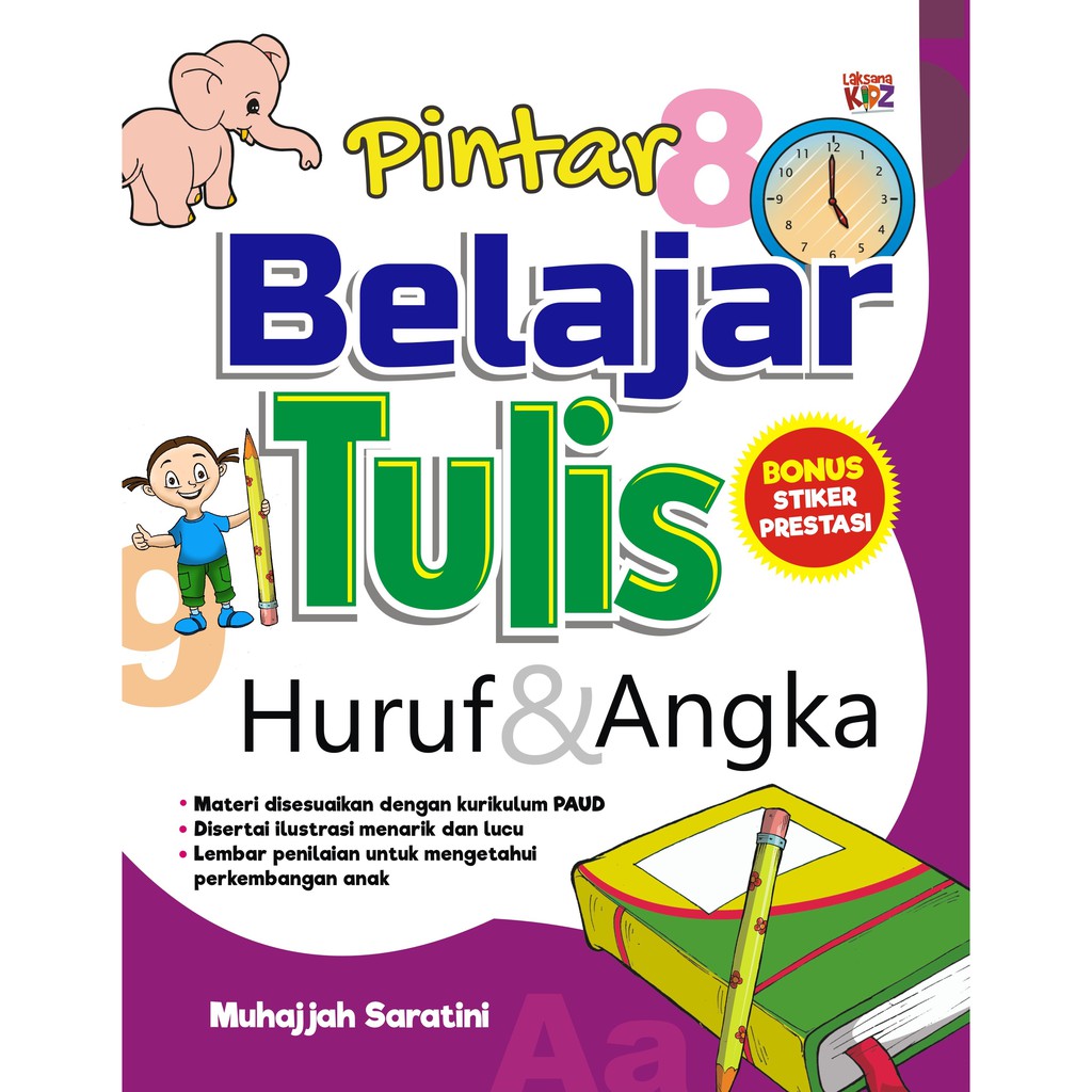 

Buku Pintar Belajar Tulis Huruf dan Angka